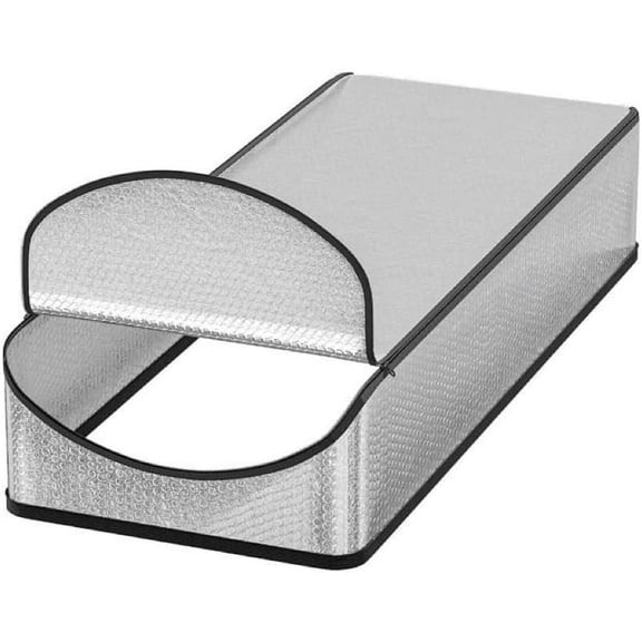 Attic Door Insulation Cover, 25 x 54 x 11 Inches, Energy Efficient Drop Down Tent with Zipper, Silver