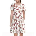 thumbnail image 1 of Vsdgher Différentes Viandes pour Femmes Été 2025 Décontracté Robes Midi Maxi Légères Manches Courtes Col Rond Robe de Plage, 1 of 6