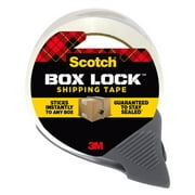 Scotch Box Lock Packing Tape, Clear, 1.88 in x 38.2 yd, dispenser included