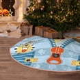 thumbnail image 5 of Fuzoiu Giraffe Come Out From Zipper Print Christmas Tree Skirt,Xmas Christmas Decorations,Xmas Tree Mat for Farmhouse Holiday New Years Home Party Decor Tree Rugs-48", 5 of 6