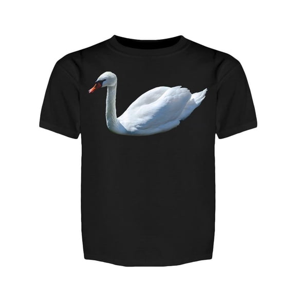 Cute White Swan Sitting Tee Girl's -Image by Shutterstock