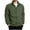Army Green, variant on ZCFZJW Men's Light Jackets Lightweight Long Sleeve Full Zipper Bomber Jackets Collared Work Golf Windbreakers with Zip Pockets Gray L