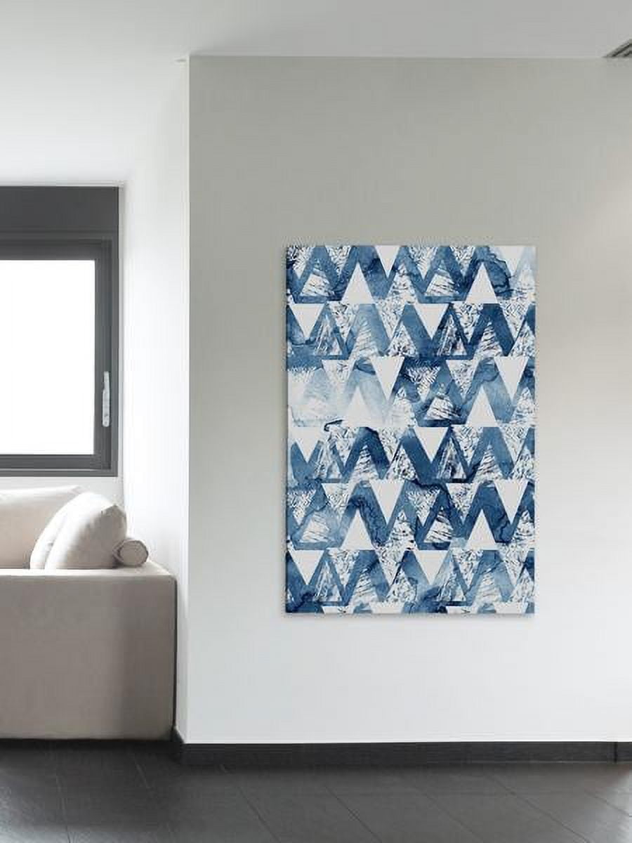 "Through Triangles" Painting Print on Wrapped Canvas