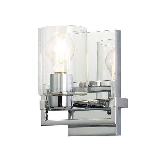 Lucas McKearn Estes 1-light Metal Bath Vanity Light in Polished Chrome