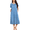 Blue Flower, variant on Womens House Dress Nightgown with Pockets Long Nightdress for Women