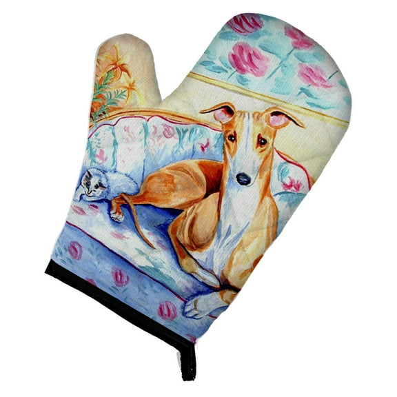 Whippet Waiting on you Oven Mitt