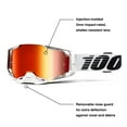 thumbnail image 3 of 100% Armega Goggles (One Size Fits Most, Red / Mirror Red Lens), 3 of 7