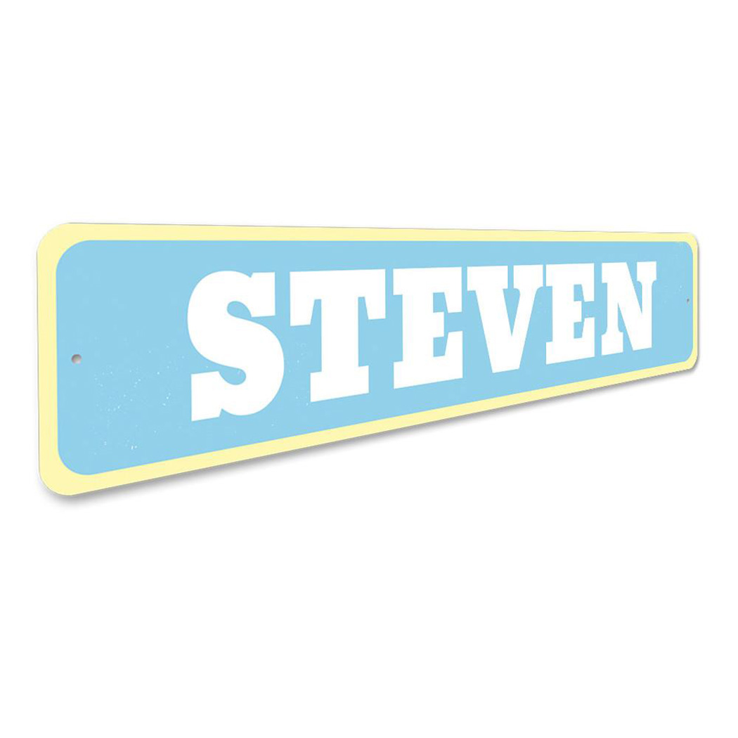 Baby Name Sign, Custom Newborn Name Decor, Welcome Home Sign, Baby Nursery Room Aluminum Sign - 4x18 inches