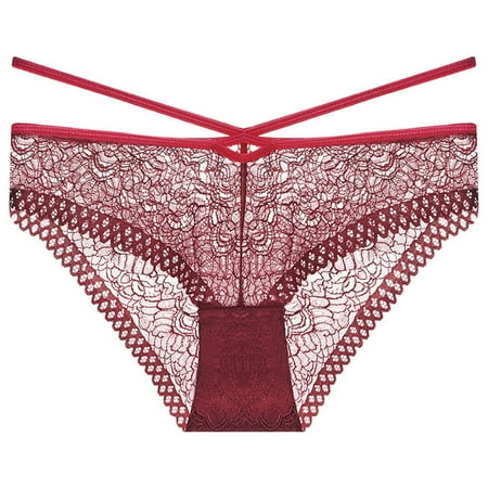 

QWERTYU Stretch Briefs Panties for Women Invisible Hipster Comfort Seamless Low Rise Underwear Wine S