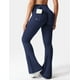 thumbnail image 2 of Leggins YEOREO Brittany Flare con bolsillos para mujer, color azul marino, 2 of 5