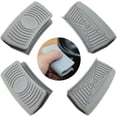 thumbnail image 1 of Fundas para mangos de ollas, material de silicona duradero, diseño antideslizante resistente al calor para accesorios de cocina fáciles de limpiar, tamaño universal gris (2 pares), 1 of 5