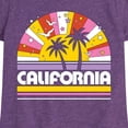 thumbnail image 3 of Instant Message - California Sunset - Toddler & Youth Girls Short Sleeve Graphic T-Shirt, 3 of 6
