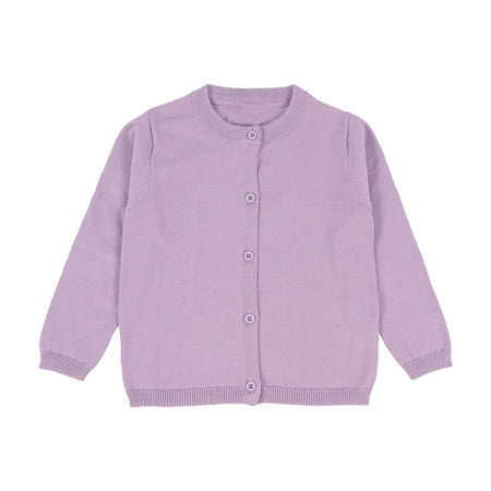 

EHQJNJ Baby Girl Sweater Baby Kids Girls Cardigan Long Sleeve Kid Button Sweater Girl Crew Neck Cardigans Sweater Toddler Knit Sweater Red Baby Girls Sweaters