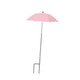 thumbnail image 4 of Sombrilla para plantas, sombrilla de jardín, 23,6 pulgadas, resistente, decoración para exteriores, versátil, ajustable, para plantas en maceta. rosa, 4 of 8