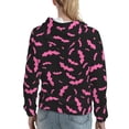 thumbnail image 2 of Hoodies for Women - Halloween pink bats black cool Comfrt Colour Drawstring Women'S Fashion Hoodies & Sweatshirts, Fall Outfits Clothes for Women 2024 Pullover with Kangaroo Pocket, 2 of 7