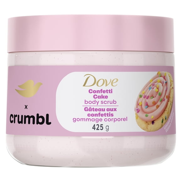Dove Crumbl Exfoliating Body Scrub Confetti Cake, 425 g | Limited Edition