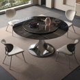 thumbnail image 3 of Living Room Dining Table Modern Makeup Console Luxury Kitchen Table Versatile Apartment Juegos De Comedor Office Furniture My Lux Decor Round, 3 of 12