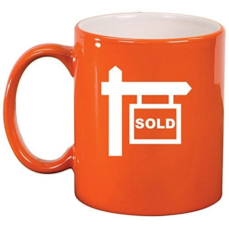 Download Ceramic Coffee Tea Mug Cup Real Estate Agent Sold (Orange ...