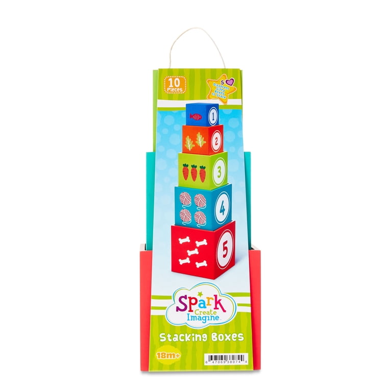 Spark.Create.Imagine Stacking Boxes, 10 Pieces - Walmart.com