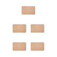 thumbnail image 2 of Maytalsory Quick-drying Bathroom Rugs Exquisite Crafted For Easy Cleaning Toilet Rugs Bath Mat Carpets Camel 5PCS, 2 of 6