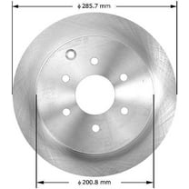 Bendix Brakes Disc Brake Rotor PRT5716 Fits select: 2005-2017 NISSAN FRONTIER, 2005-2015 NISSAN XTERRA