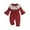 Red, variant on aidice Newborn Girl Clothes Infant Lace Bow Ruffle Onesie Cute Comfy Toddler Baby Clothes Fashion