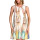 thumbnail image 1 of Easygdp Happy Easter para Vestido Transpirable de Mujer, Vestido Suelto de Manga Corta con Pliegues y Bolsillos para el Verano, 1 of 7