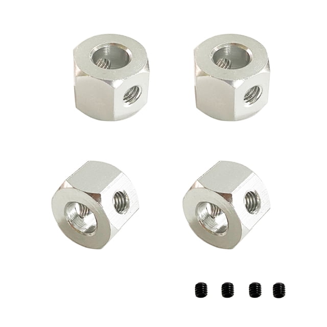 Paquete de adaptadores de 4 5 mm a 12 mm Reengir la mano de obra exquisita mejora el rendimiento de alta resistencia RC RC Vehicle Wheel cubo Acoplador Pilator Inevent FN001785-01