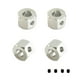 thumbnail image 1 of Adaptadores Realización Exquisita La mano de obra mejora el rendimiento de alta resistencia RC Vehículo de la rueda del vehículo acoplador de plata de 5 mm a 12 mm 4 paquetes Eigraketly FN001785-01, 1 of 7