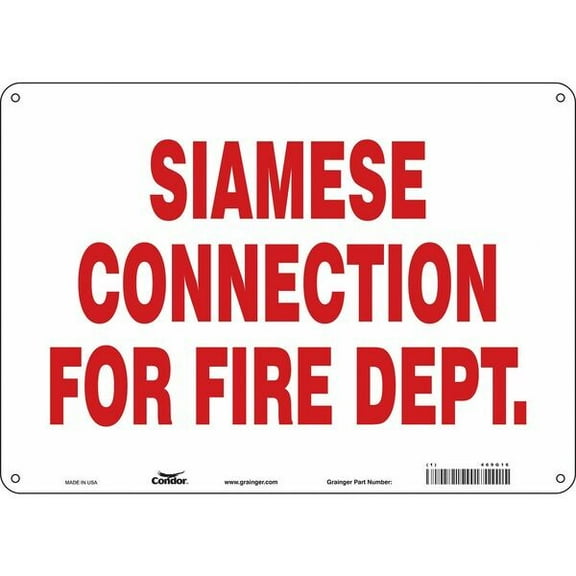 Condor Safety Sign,10 in x 14 in,Polyethylene 469G16