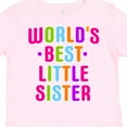 thumbnail image 4 of Inktastic Worlds Best Little Sister Girls Toddler T-Shirt, 4 of 5