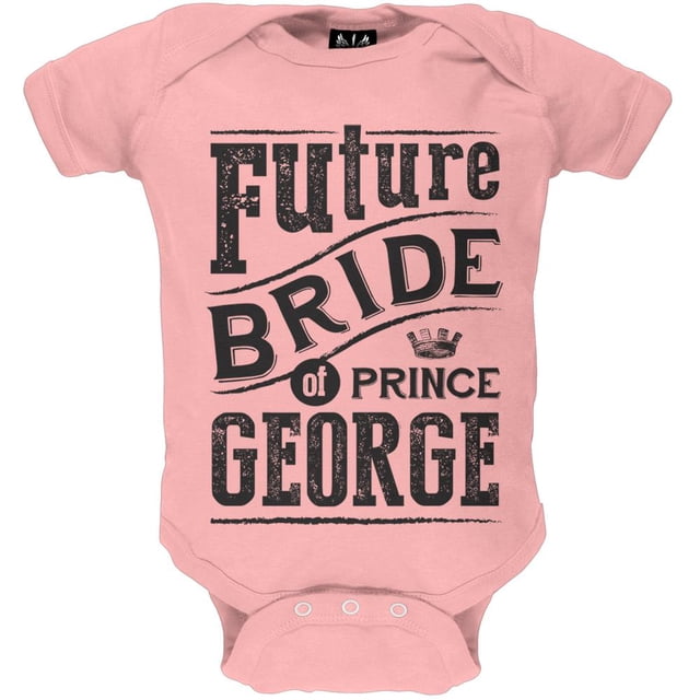 Prince George - Future Bride Pink Baby One Piece