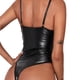thumbnail image 5 of Lencería de cuero de PU Corsé punk negro Body Boudoir Trajes Bustier exótico, 5 of 6