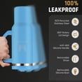 thumbnail image 5 of MARAZONE Leakproof 40 oz Stainless Steel Insulated Travel Mug, Cup for Coffee, Water, Tea and Smoothie, Sky Blue, 5 of 8