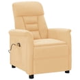 thumbnail image 2 of vidaXL Massage Recliner Massaging Recliner Push Cozy Chair Faux Suede Leather, 2 of 14