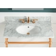 thumbnail image 3 of ANZZI Verona 34.5 in. Console Sink in Rose Gold with Carrara White Counter Top, 3 of 8