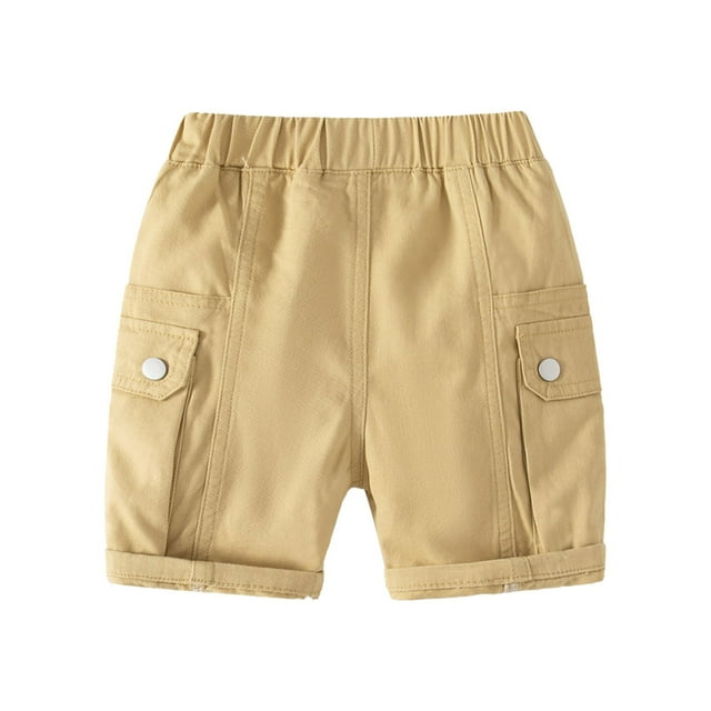 HIPYLO Short Taille Basse Short Garçon Short Grande Taille Short Noir Garçon Short Athlétique Rouge Bébé Garçon Vêtements 12 Mois Vêtements Bébé 12-18 Mois Été, Kaki 4-5 Ans