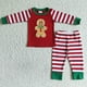 thumbnail image 4 of Venta al por mayor, ropa de Navidad para niña, moda Otoño Invierno, conjunto para niños, pantalones bordados de puntos de pan de jengibre, pijamas para niños, ropa de dormir, 4 of 4