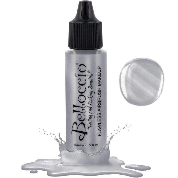 Belloccio Professional Flawless Airbrush Makeup Highlighter-Shimmer LUNAR DREAM - Iridescent Pink Shimmer, Radiant Pearlized Effect for Eyes and Cheeks, Long Lasting, Half Ounce