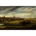 thumbnail image 3 of Jean-Baptiste-Gabriel Langlacé 18x13 Black Modern Framed Museum Art Print Titled - View of Paris, Taking the Heights of Gentilly (1815), 3 of 5