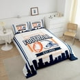 thumbnail image 4 of Erosebridal Sport Football Bedding Twin Comforter Set,Stripes Down Comforter,Room Decorative,Reversible,Lightweight,2 Piece, 4 of 7