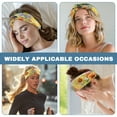 thumbnail image 6 of COEQINE Sunflower Nurse Button Headband Nurse Thin Headbands for Women Sweat Headband for Men Nurse Headbands Elastic Nurse Headbands with Buttons for Mask, 6 of 7
