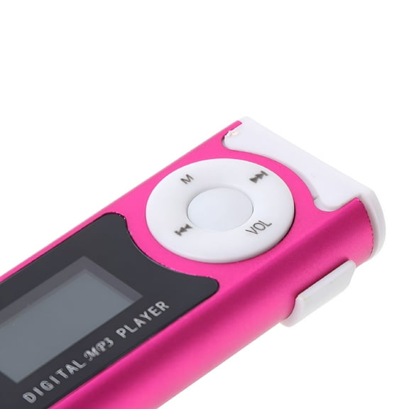 GJX Mini USB Aluminum LCD Screen 32GB Micro SD TF Card Clip Design Digital Music MP3 Player