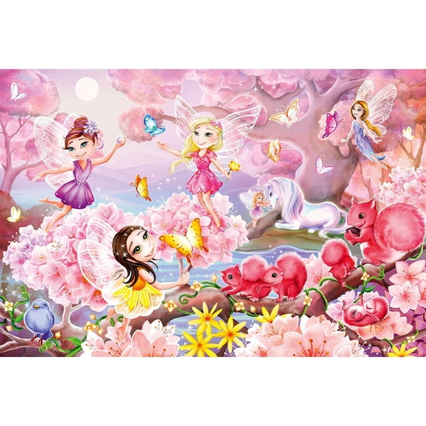 Diamond Painting (DB1989) Hada Angel Horse Square Rhinestone Decoración 45x60cm Rosa Hugtrwg Para estrenar