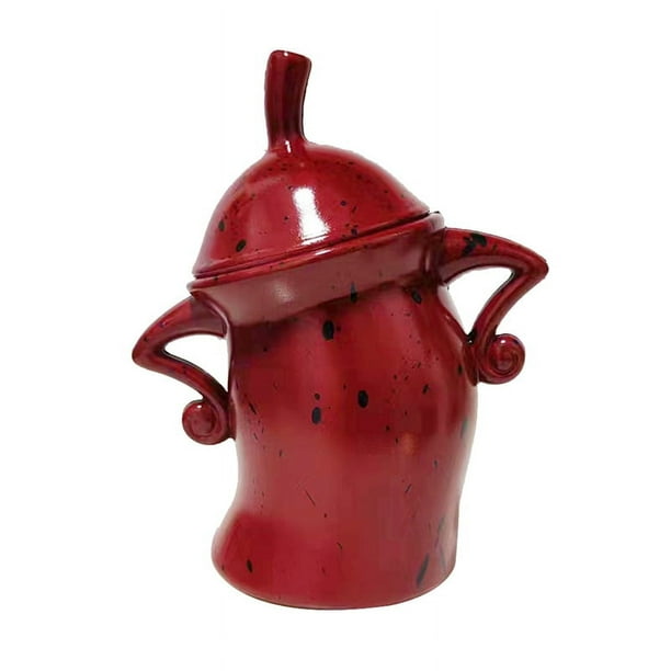 Recipiente con actitud, divertidos recipientes herméticos para almacenar alimentos en la cocina, linda tapa para tanque de alimentos en color rojo