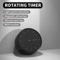 thumbnail image 3 of Cateissary Temporizador de cocina funcional multifuncional con adsorción magnética, reloj despertador magnético para cuenta atrás Electrodomésticos negro, 3 of 6