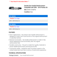 thumbnail image 2 of Outside Door Handle Reinforcement - Compatible with 2005 - 2010 Pontiac G6 2006 2007 2008 2009, 2 of 2