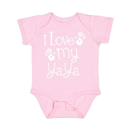 

Inktastic I Love My Yaya Grandchild Gift Baby Boy or Baby Girl Bodysuit