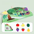 thumbnail image 2 of Libro de Tela para Niños Pequeños XWSHYW Cola Que No Se Puede Rasgar Colgar Masticar Rompecabezas Educación Temprana Tridimensional, 2 of 7