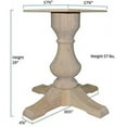 thumbnail image 2 of BingLTD - 29" Tall Taylor Round Pedestal Table Base (PD-R2901-RW-UNF), 2 of 4